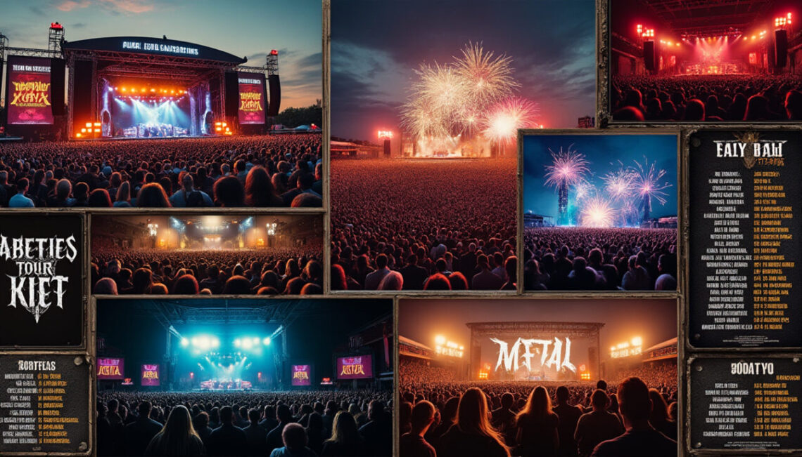 découvrez où voir vos groupes metal préférés en concert grâce à notre guide des itinéraires de tournée : dates, villes et infos pour ne rien manquer !